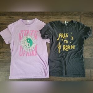 Graphic T-Shirts - Yin Yang and Free to Roam